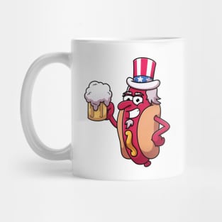 Uncle Sam Hotdog Mug